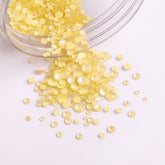 Mixed Sizes Mocha SS Yellow FlatBack Luminous Rhinestones For Nail Art WholesaleRhinestone